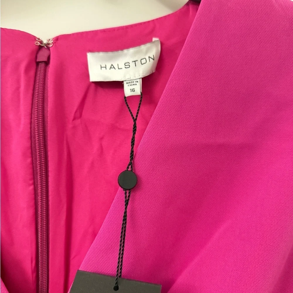 Halston Colette Crossover Mini Dress